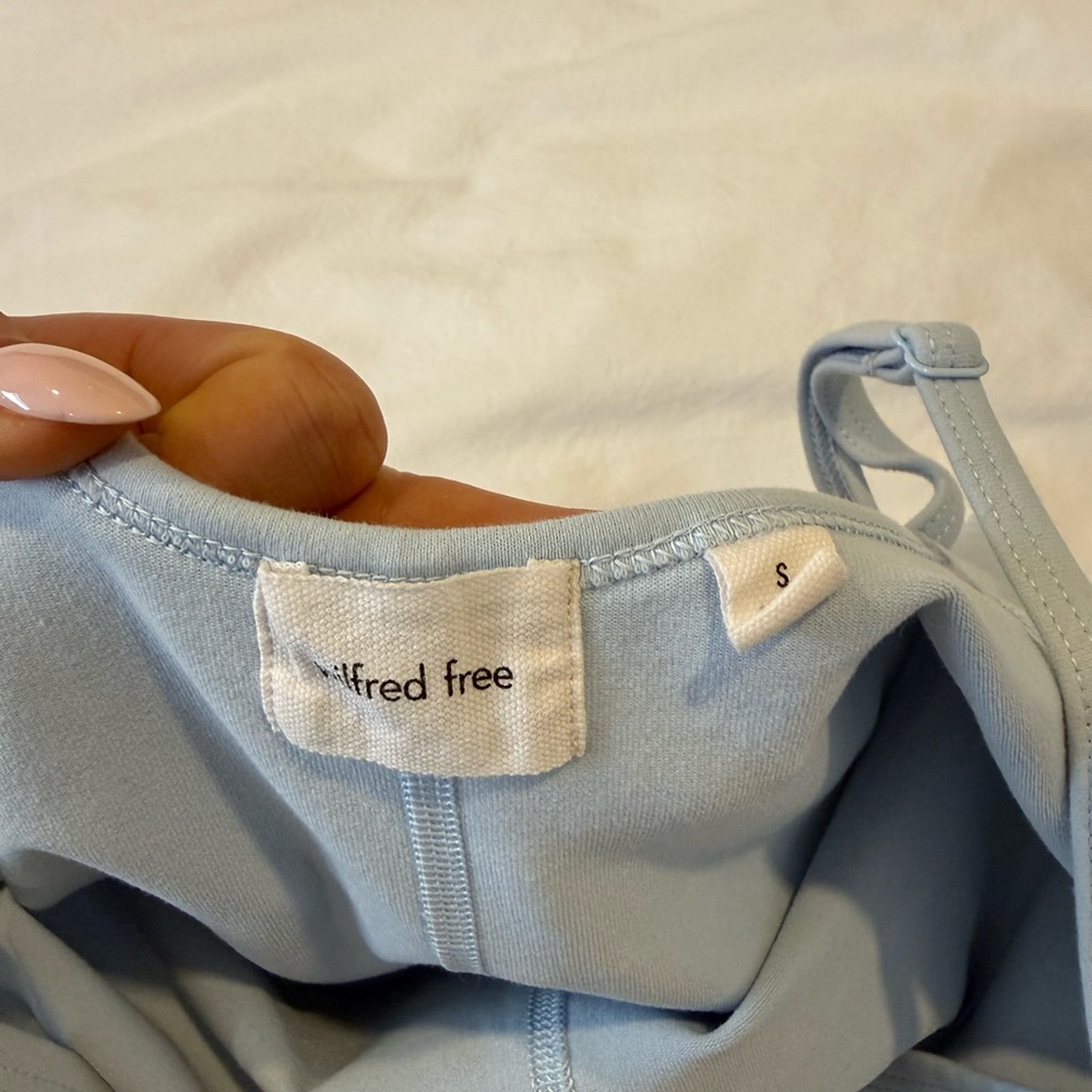 Wilfred Light Blue Spaghetti-Strap Romper - Picture 2 of 2